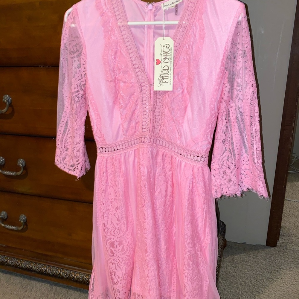 Gorgeous Boho Lace Detailed Dress - Picture 6 of 8